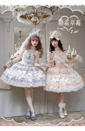 Mie Ye Sugar Strawberry JSK and Sets(Reservation/2 Colours/Full Payment Without Shipping)